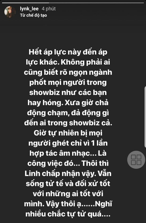 Lynk Lee raises concern after mentioning giving up.