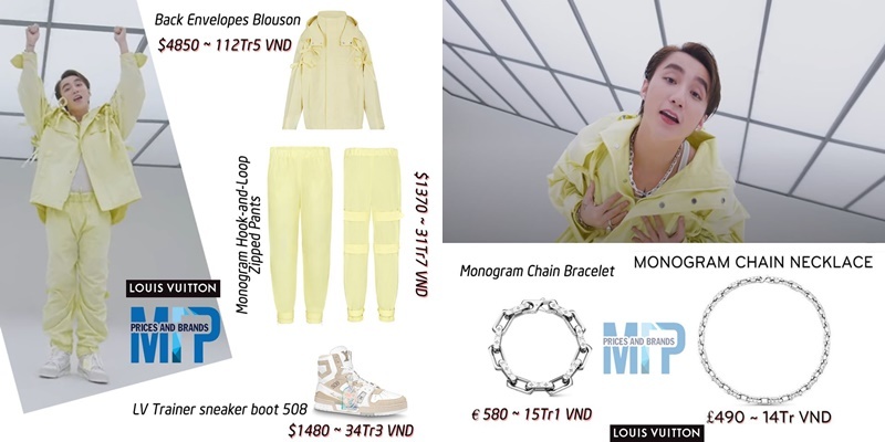 The total estimated value of the entire outfit reaches billions of dong