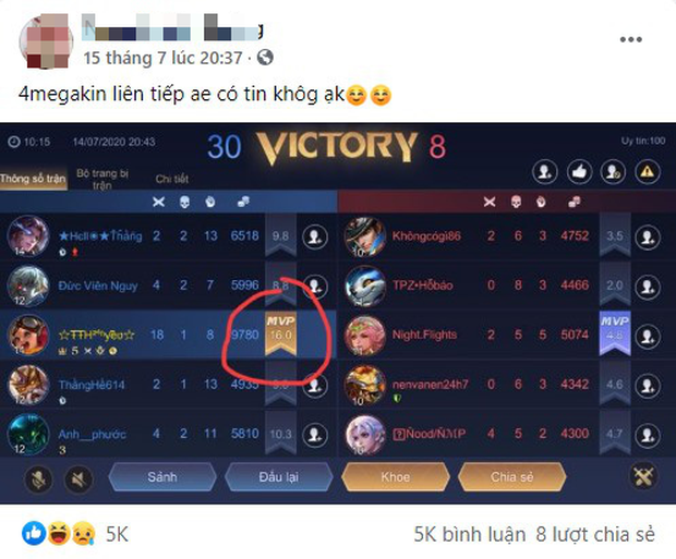 Gamer Sparks Debate Showing 4 Mega Kills with Only 16 Kills Total 1 Gamer shows off 4 Mega Kills in a row with a high MVP score of 16.