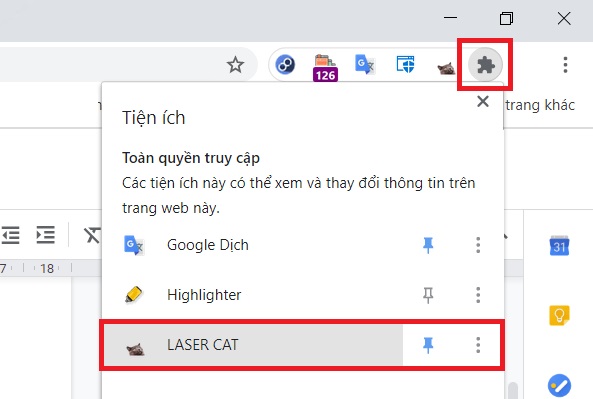 How to Summon a Laser-Shooting Cat on Chrome 4 Chrome puzzle piece icon for extensions