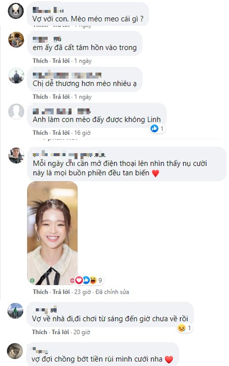 Fans humorously 'claiming wife' under Linh Ka's photos
