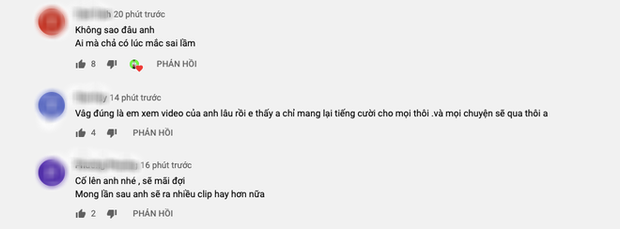 Many fans left encouraging comments telling the YouTuber to stay strong, storms will pass