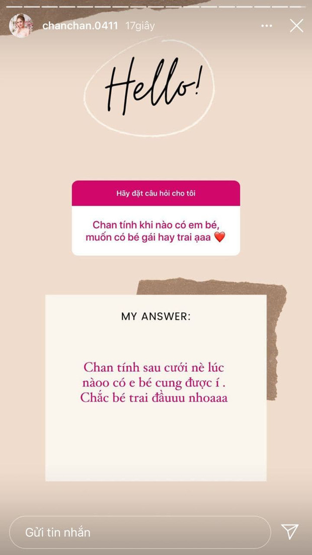 Xoài Non Shares When She Wants to Start a Family with Xemesis 1 Xoài Non shares plans about having kids after the big wedding
