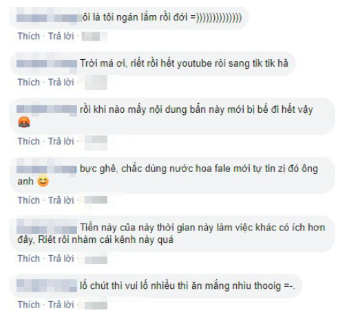 Netizens’ comments overwhelmingly criticize TikToker Huỳnh Đạt.