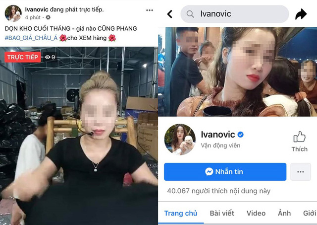 Former football star Ivanovic's fanpage was also hacked for livestream sales by Vietnamese hackers