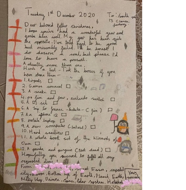 9-Year-Old Gamer’s Epic Christmas Wish List Shocks Santa 2 The epic wish list from this young gamer