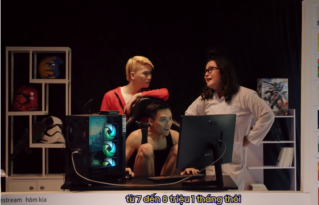 From another angle, game streamers only make about 7-8 million VND a month