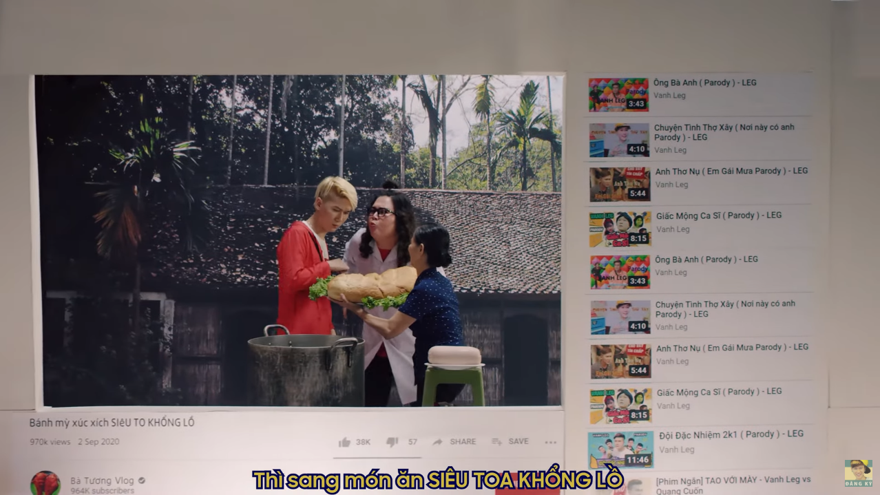 Even the giant food trend from Bà Tân Vlog gets a shoutout