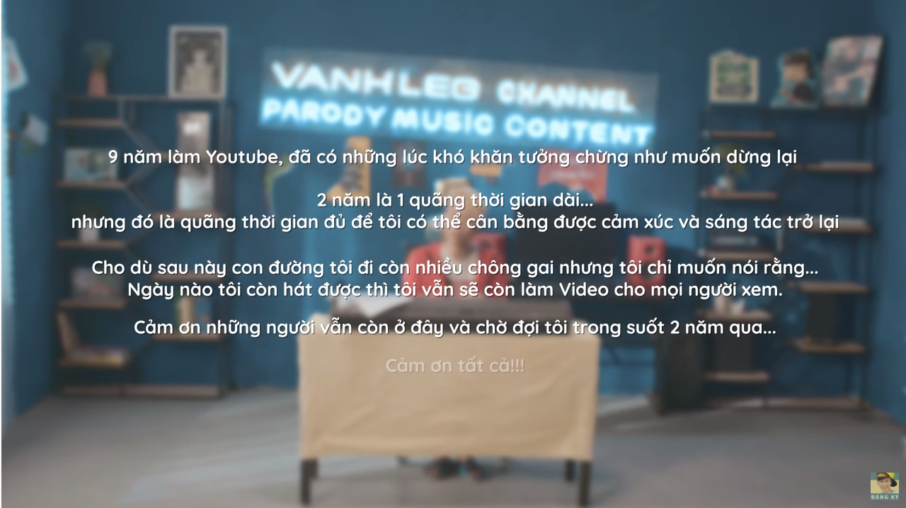 A message about Vanh Leg's two-year disappearance