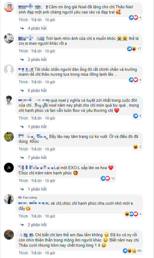 Many fans congratulate Thảo Nari, while some feel bittersweet about her wedding