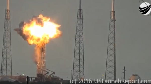 SpaceX Falcon 9 rocket explosion