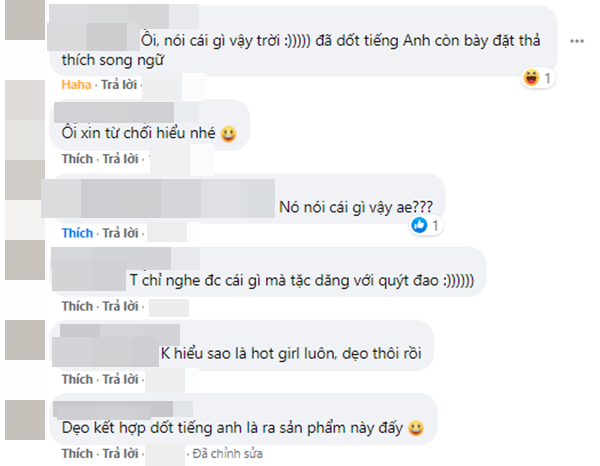 Hot Girl Trần Thanh Tâm’s Bilingual Flirt Leaves Fans Confused 4 Many people criticized her latest flirt attempt