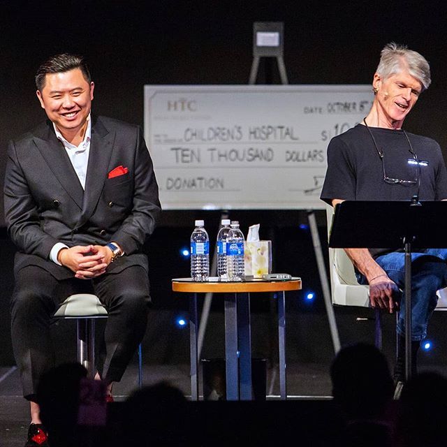 Dan Lok (left) reunites with Alan Jacques after achieving success.