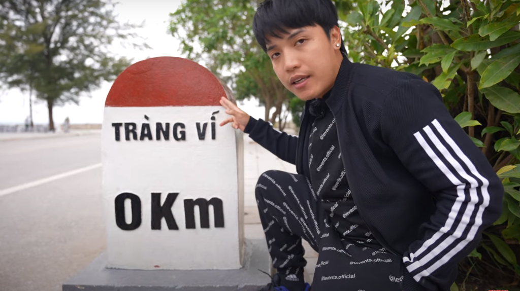 He even went up to Quang Ninh to start from the 0km marker