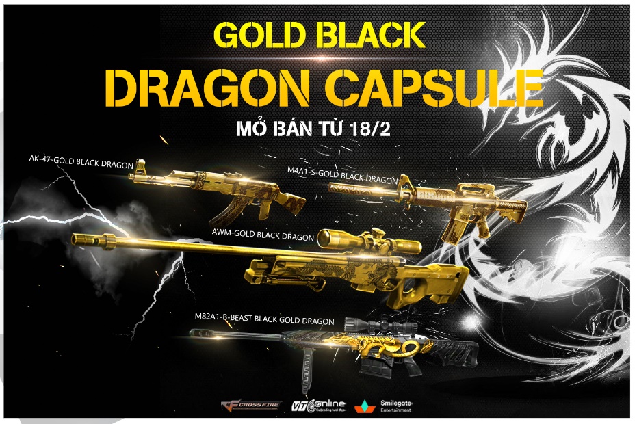CrossFire’s Explosive Red Envelope Event Lights Up February 4 Gold Black Dragon weapon set