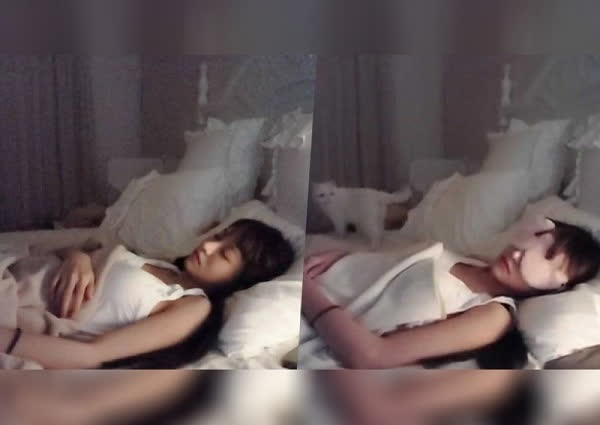 The streamer sleeping deeply for five hours