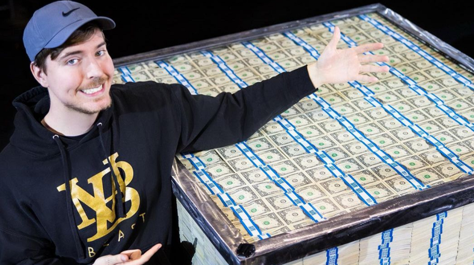 Mentioning Mr Beast, nothing fits better than the phrase 'all about the money'