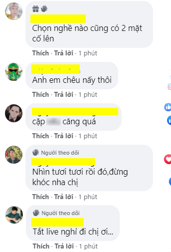 Viewer comments both attacking and supporting.