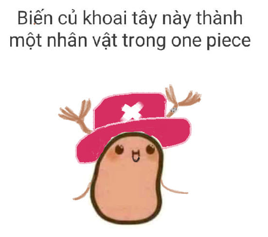 One Piece Fans Turn Potatoes Into Epic Characters 6 Chopper is just too cute!