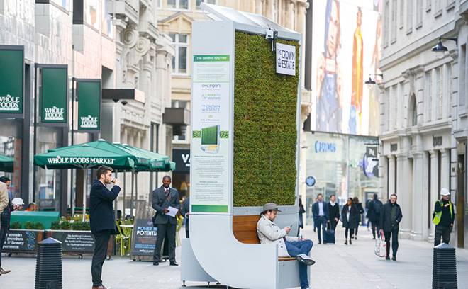 CityTree installation in urban environment