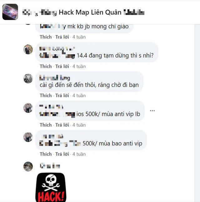 Liên Quân hack pricing and risks