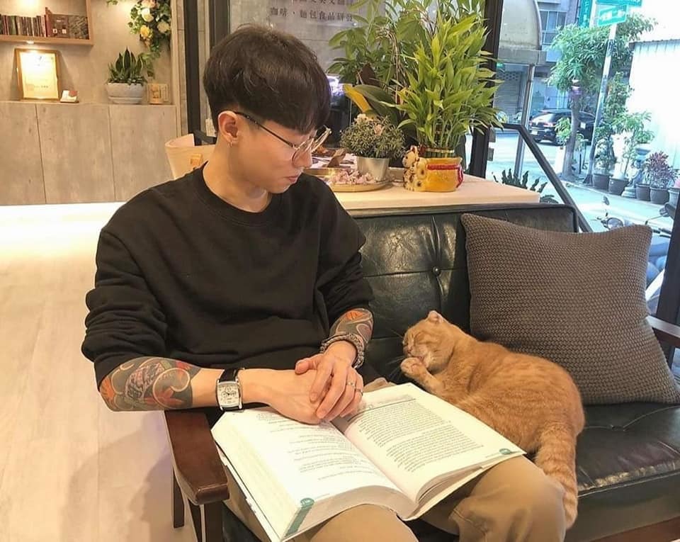 His full-body tattoos don’t seem to impact his work or hobbies much