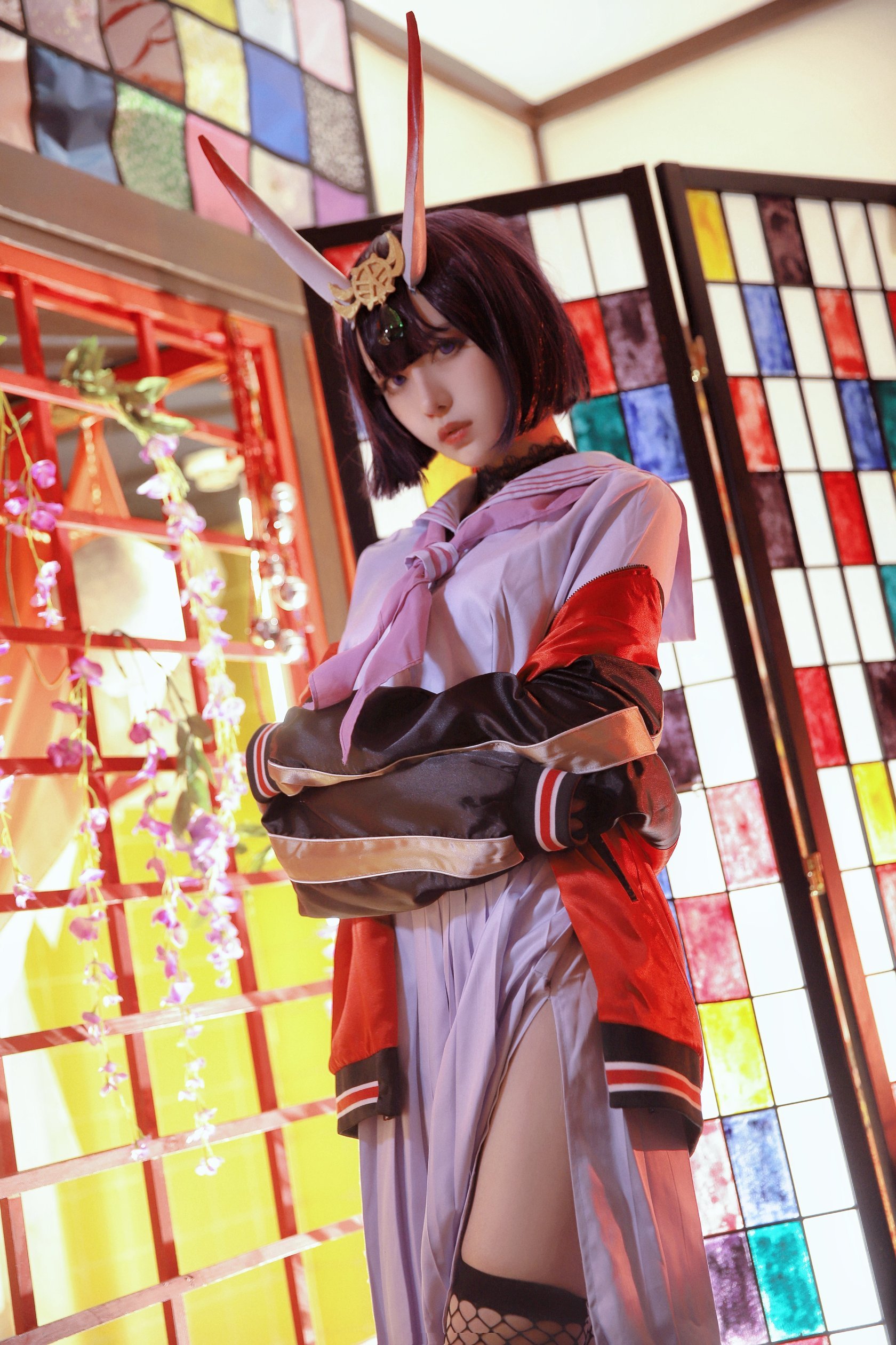 Shuten Douji cosplay close-up