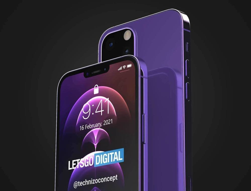 The eye-catching purple iPhone 13