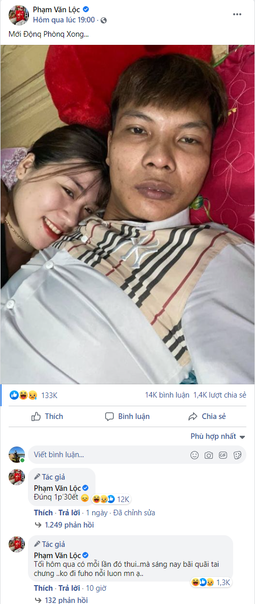 Lộc Fuho shows off his photo with hilarious troll comments