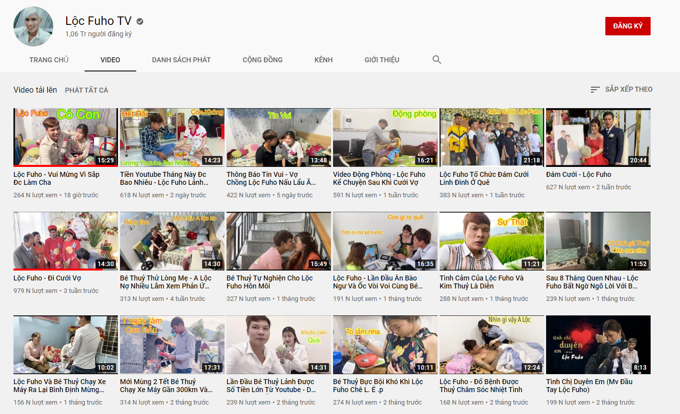 Lộc Fuho Shares Big News Just Days After Wedding 4 Recently, his YouTube channel mostly features personal and family vlogs