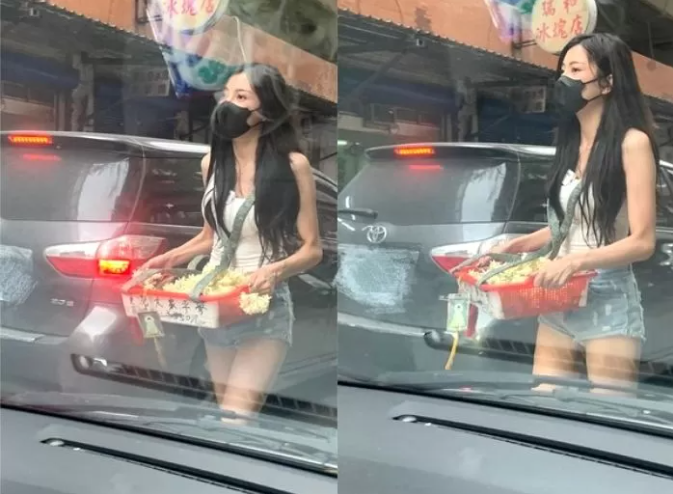 Streamer Nie Xiaoqian Sells Flowers by Day, Streams by Night 1 Beautiful flower seller causes online stir