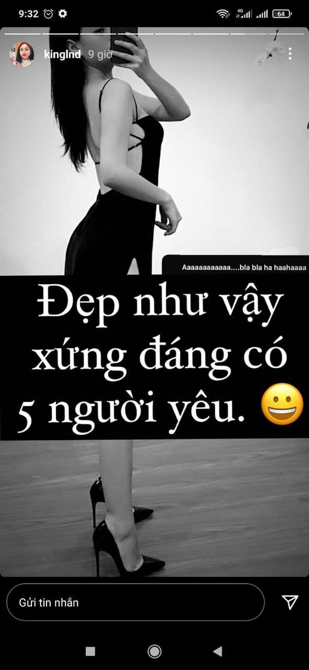 Linh Ngọc Đàm's story flaunts her sexy curves
