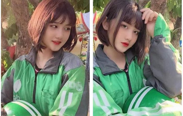 From Grab Driver to Stunning Model: Pham Thi Hang's Stunning Glow-Up 1 Pham Thi Hang when she was first known as the Grab hot girl