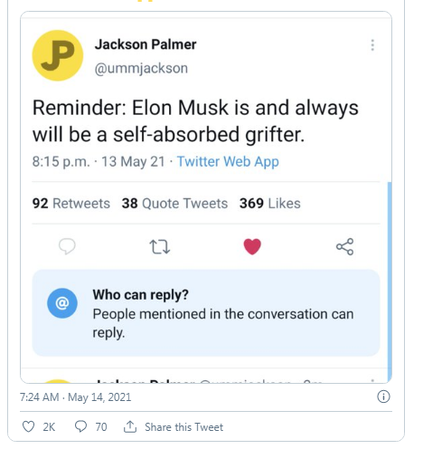 Dogecoin price drop after Elon Musk SNL