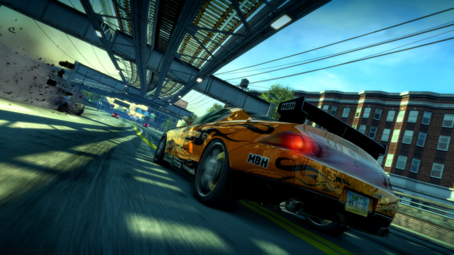 Top 10 Realistic Open-World Racing Games on PC 1 Burnout Paradise Remastered gameplay screenshot