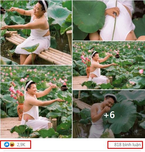 The photo set quickly gained massive interaction