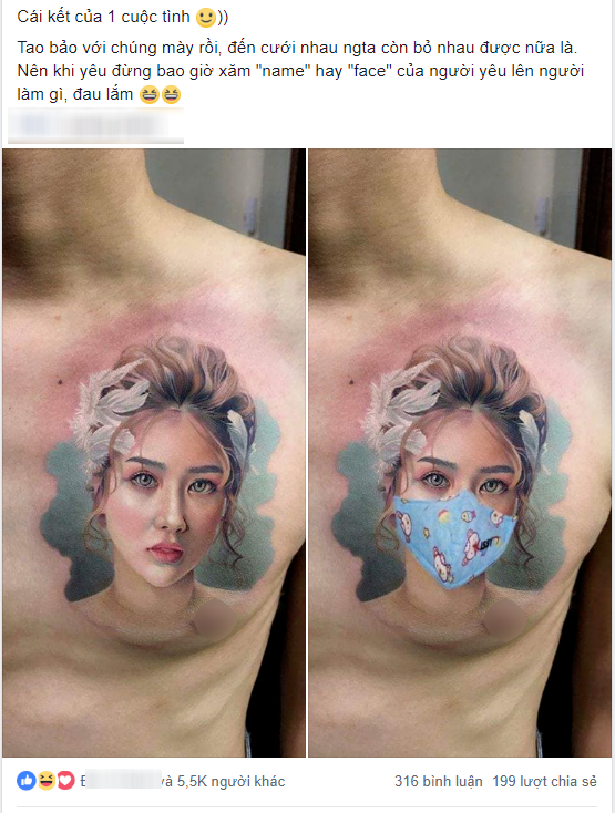 Love is sweet, breakups call for a mask