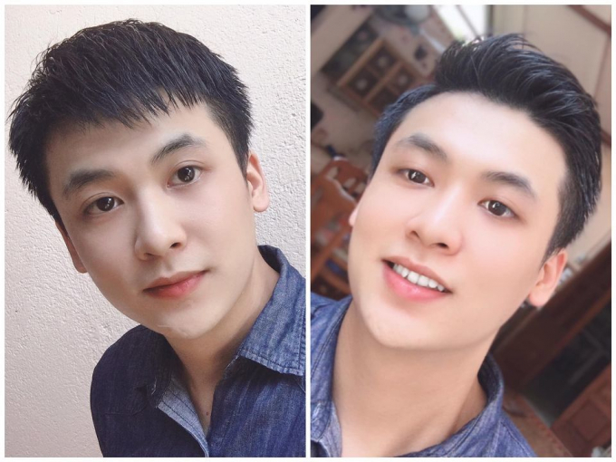 Phùng Hưởng posing
