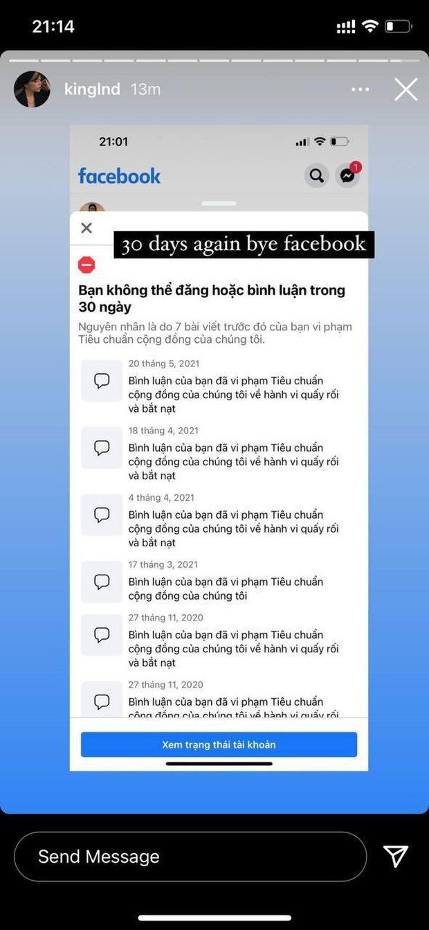 Linh Ngọc Đàm’s Facebook Locked Again After Mass Reports 2 Linh Ngọc Đàm has been repeatedly reported on Facebook, causing her million-follower account to be locked