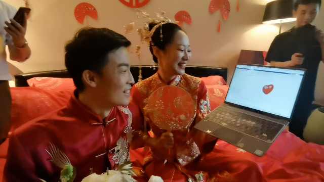 IT Groom Made to Code at Wedding Before Getting Married 2 Bride and groom at wedding