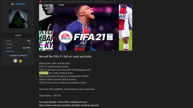 Hackers Target Game Publishers’ Priceless Source Code 1 Hackers selling Electronic Arts source code on underground forums