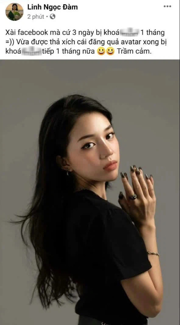 Linh Ngọc Đàm’s Facebook Locked Again After Mass Reports 3 Linh Ngọc Đàm says she gets targeted even when she does nothing wrong