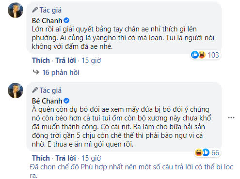 Bé Chanh denies accusations