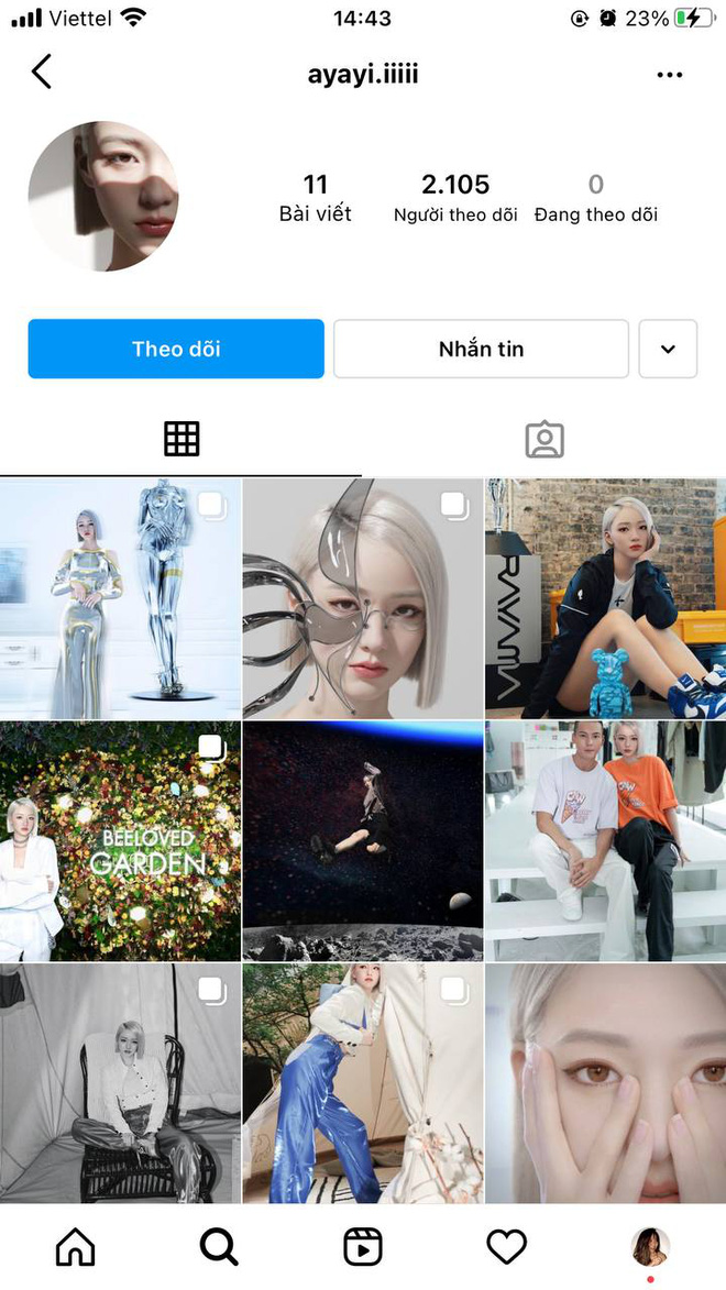 Ayayi's TikTok and Instagram social media accounts