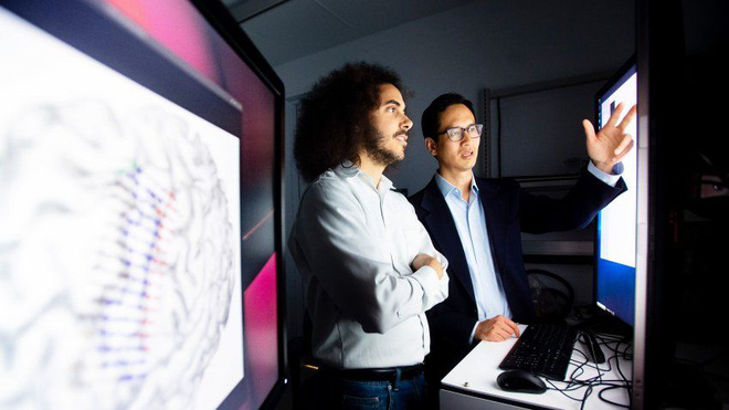 Neurosurgeon Edward Chang (right), lead author of the new study