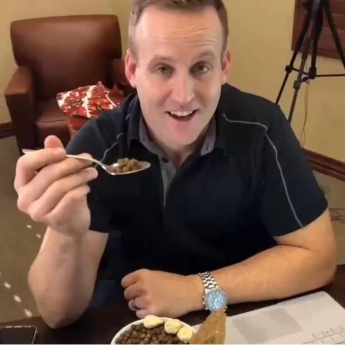 He seemed pretty excited about the challenge