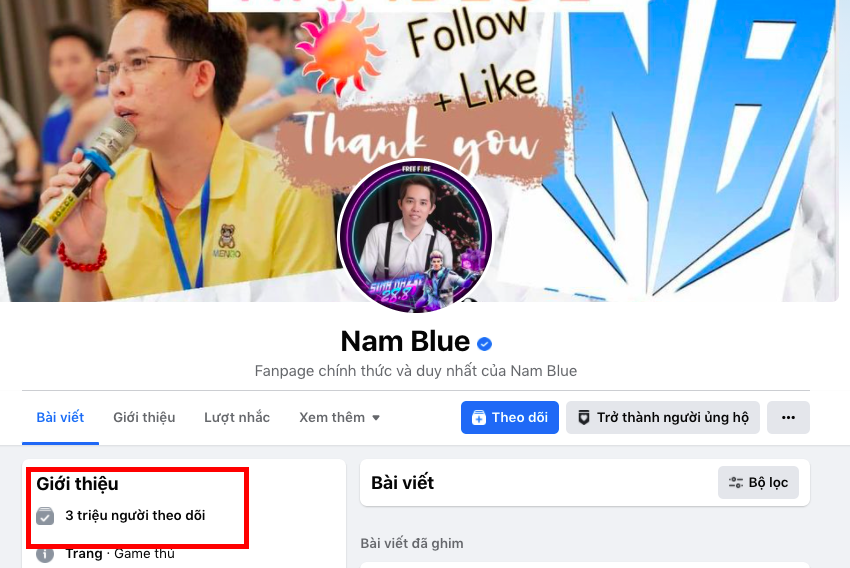 Nam Blue streaming PUBG Mobile