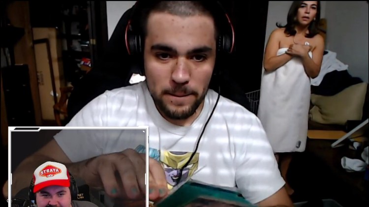 The fan hadn’t even shown his first card before the mishap happened