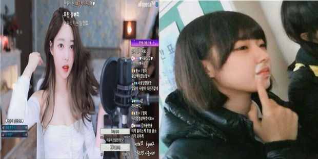 On the left, Ayun’s real school photo