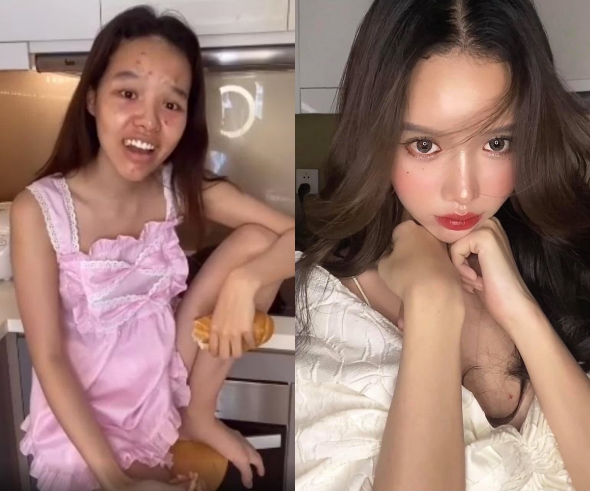 Vietnamese Girl’s Stunning Glow-Up Goes Viral on TikTok 1 Surprising transformation of a Vietnamese Gen Z girl